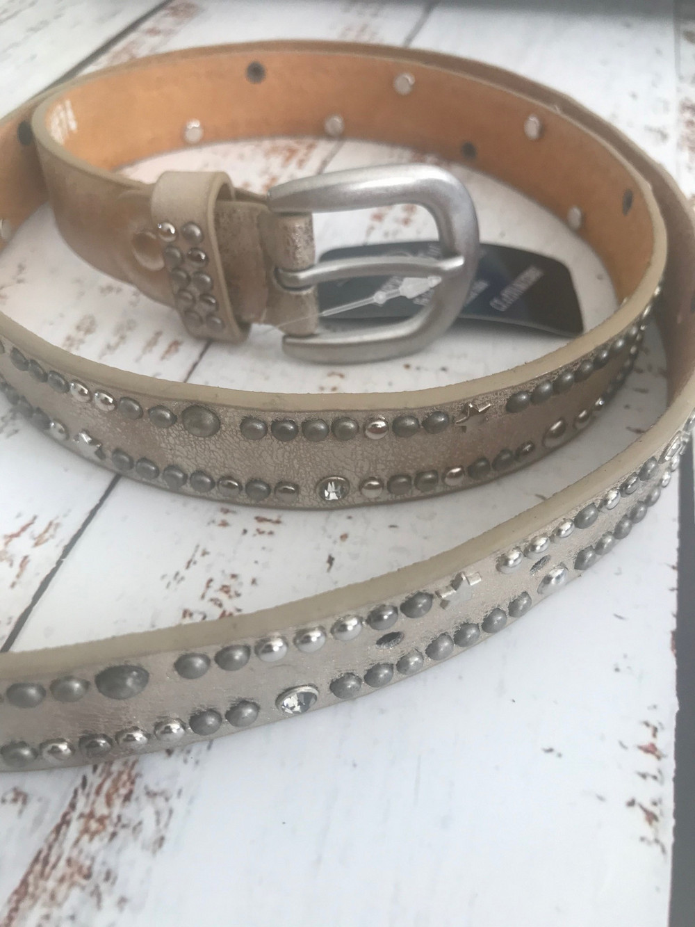 METALLIC STUDDED/CRYSTAL LEATHER BELTS | Shop | Fifi & Binx Pop-Up Boutique